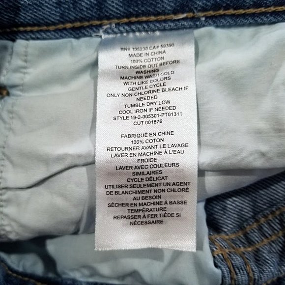 Current/Elliott Blue Jeans Womens 28 Vanessa Crop Straight Leg High Rise 31x26 - Picture 11 of 12